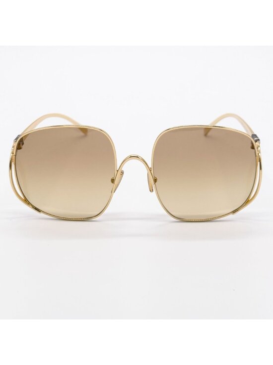 New Miu Miu MU A57S Gold Yellow Oversized Sunglasses MUA57S 5AK20S main image 10